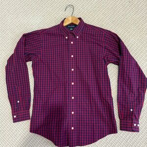 Brooks Brothers Boys Red and Blue Plaid Shirt